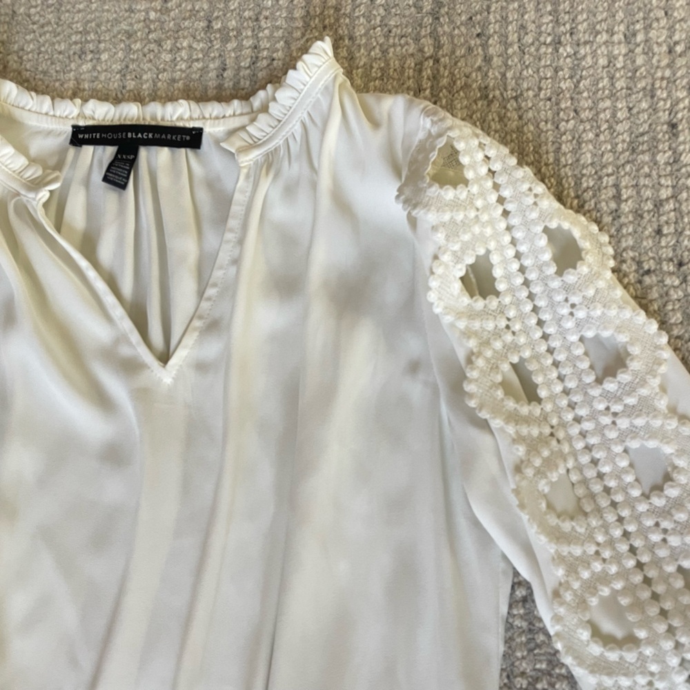 White House Black Market Lace Long Sleeve - Picture 5 of 10
